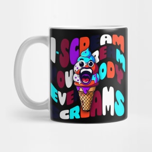 I scream you scream ice cream cute halloween design Mug